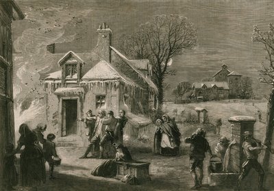 Das Haus am Feuer am Heiligabend von Richard Principal Leitch